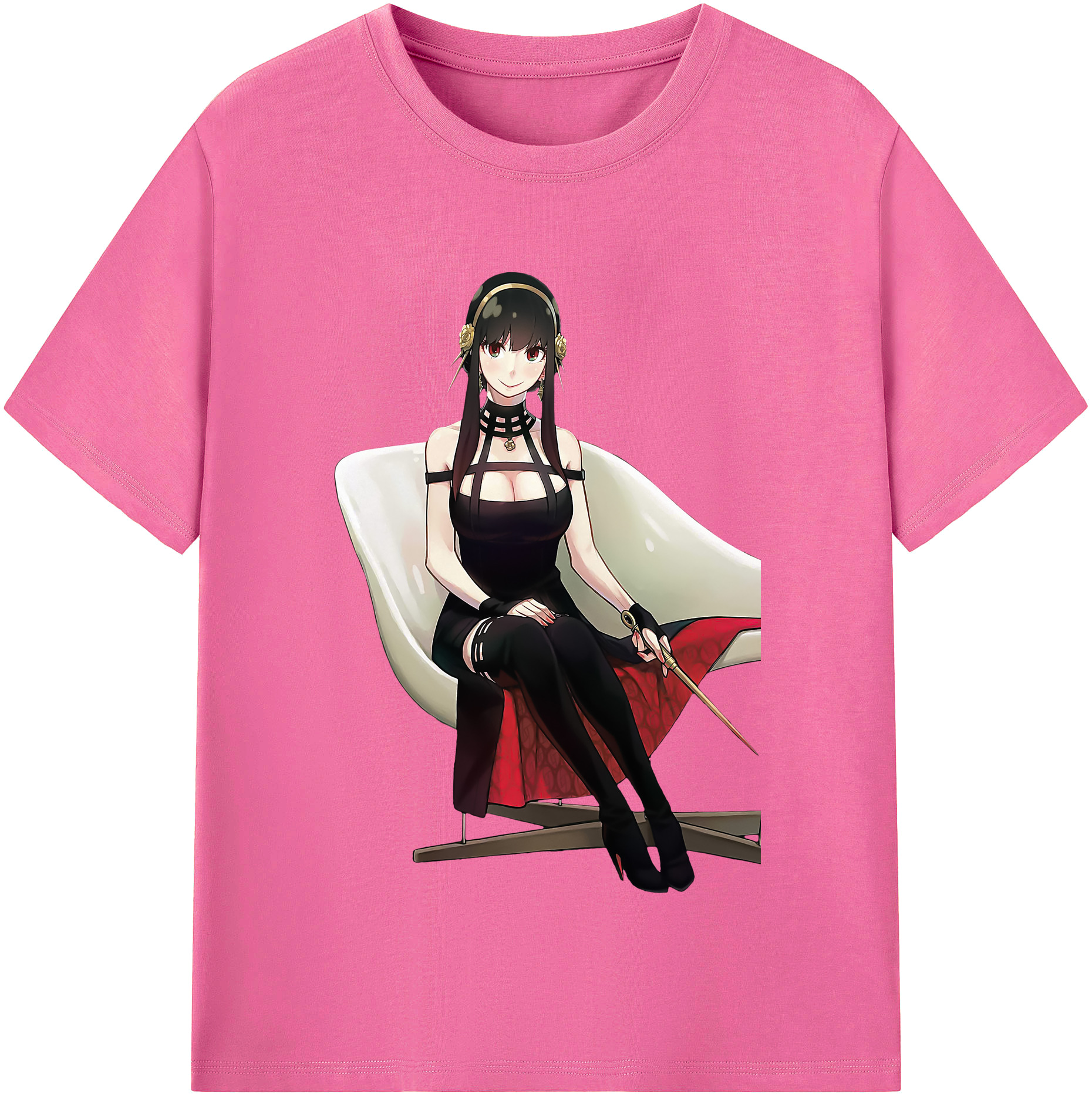 （画像用） SPY×FAMILY间谍家家酒 レディースカジュアルプリントTシャツ（綿100％）